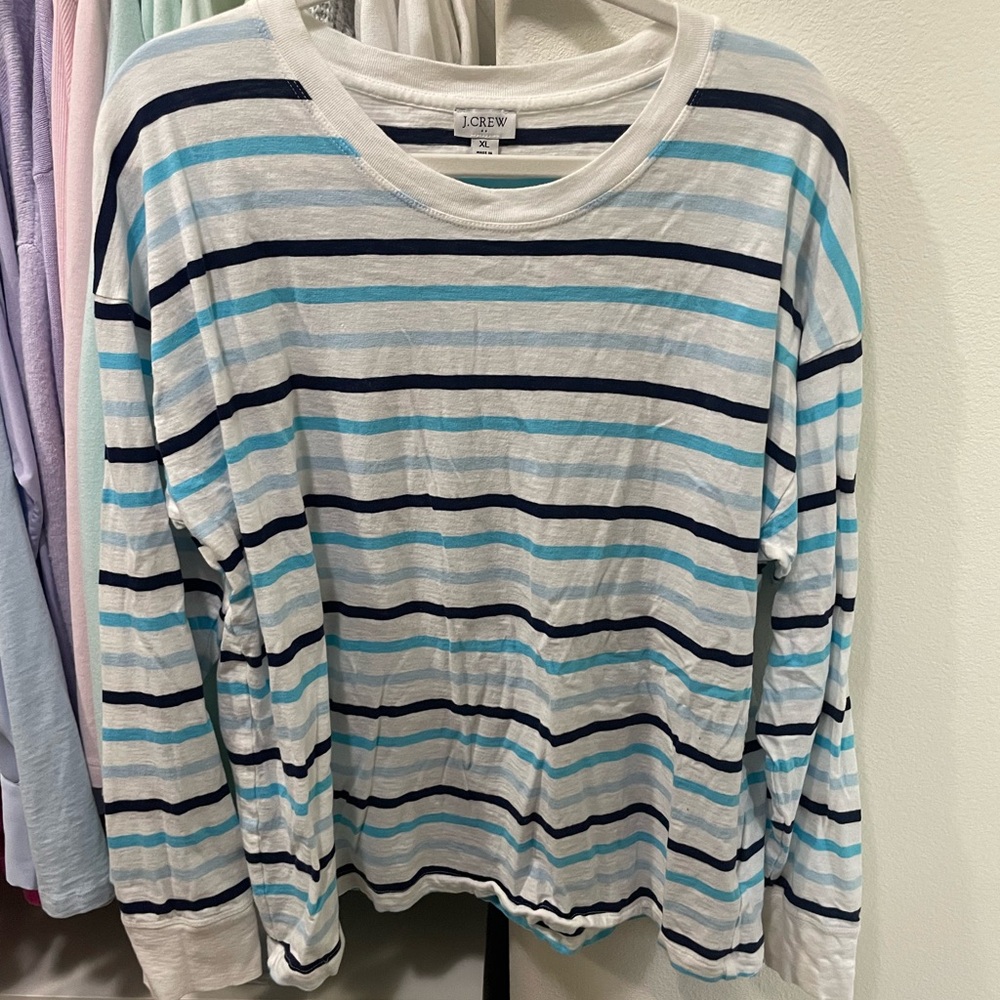 J.Crew Striped Long Sleeve Shirt